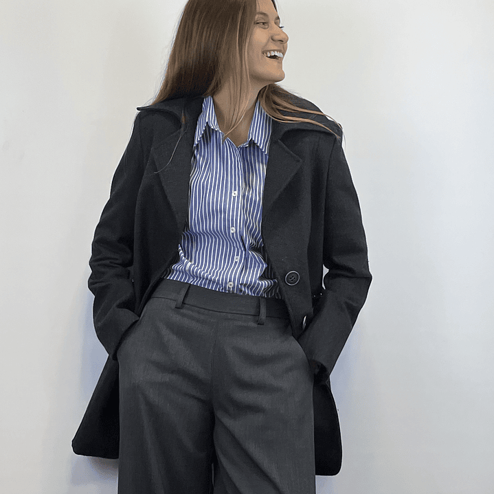 BL8001 BLUSA ENTALLADA DENIM LISTADA 6