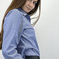 BL8001 BLUSA ENTALLADA DENIM LISTADA - Miniatura 5
