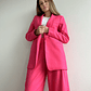 BZ1350 BLAZER CUELLO SMOKING FUCSIA  - Miniatura 1