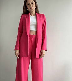 BZ1350 BLAZER CUELLO SMOKING FUCSIA 