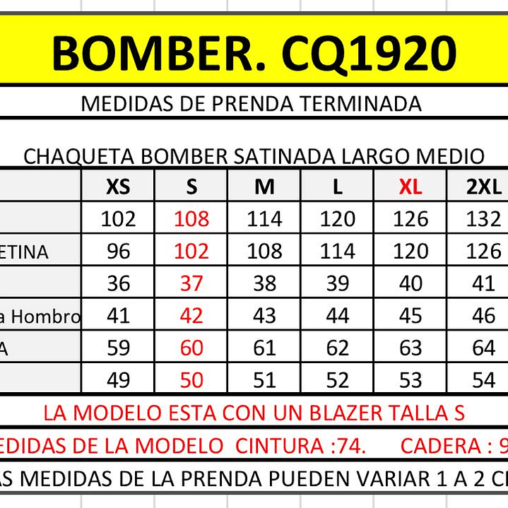 CQ1920 BOMBER SATINADA NEGRA 6
