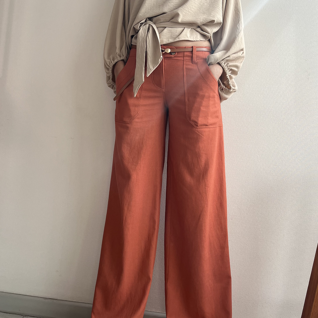  PANTALÓN LINO MOM LADRILLO 4