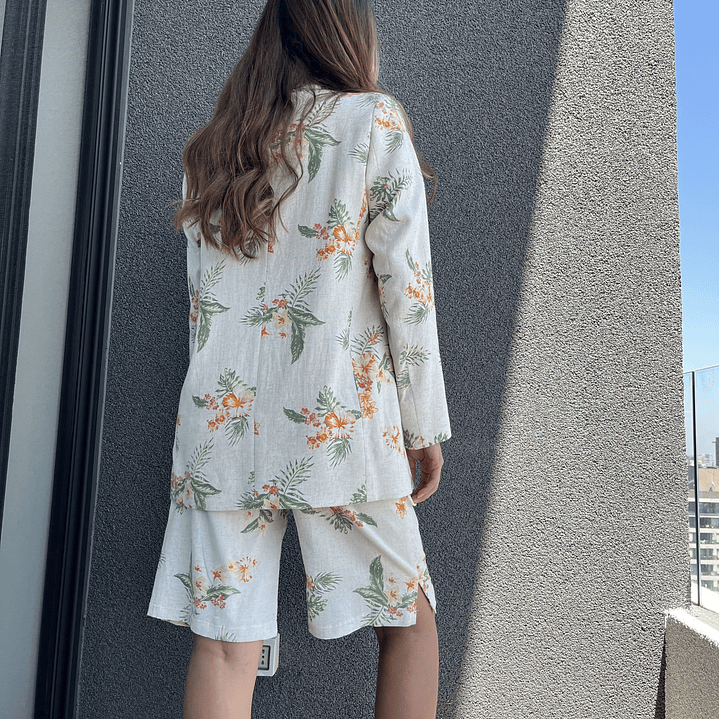 BZ1350 BLAZER CUELLO SMOKING  ESTAMPADO 4