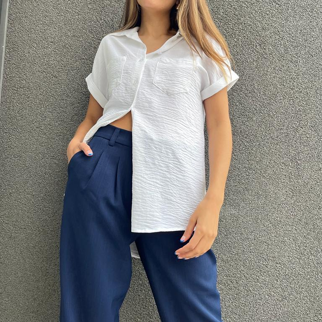 PA4082 PANTALÓN BAGGY CREPE AZUL COBALTO 2