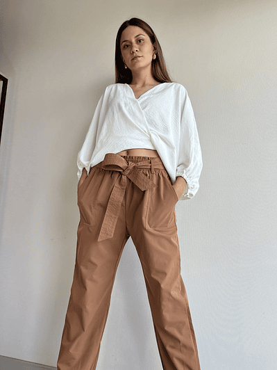  KM1605 BLUSA KIMONO BLANCA NATURAL