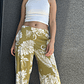 PA4070 PANTALÓN PRETINA MIXTA ESTAMPADO  PISTACHO CRUDO - Miniatura 5