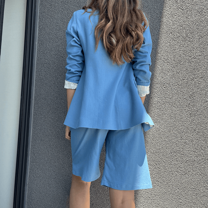 BZ1336 BLAZER  DENIM CON LINO  7