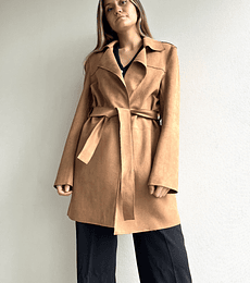 AB15013 TRENCH GAMUZA SUEDE CAMEL