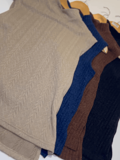 PL1111 SWEATER ASIMÉTRICO BEIGE