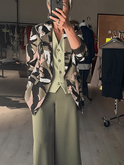 BZ1336 BLAZER CRUZADO ESTAMPADO