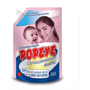 DETERGENTE HIPOALERGENICO POPEYE DOYPACK 800ML
