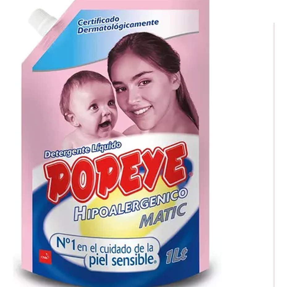 DETERGENTE HIPOALERGENICO POPEYE DOYPACK 800ML 1