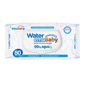 TOALLA HUMEDA WATER P EMUBABY X80 (20U)