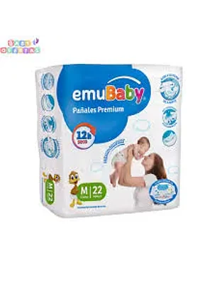 PAÑAL EMUBABY M (22U)