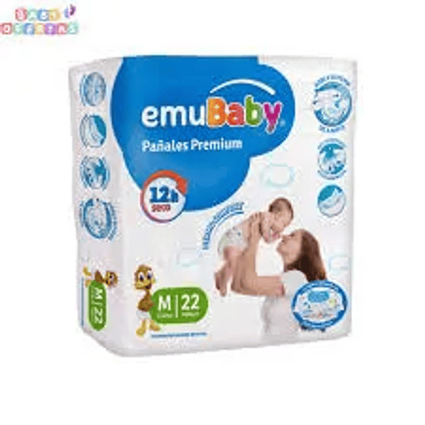 PAÑAL EMUBABY M (22U) 1