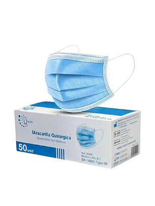 MASCARILLA AZUL PACK 10U