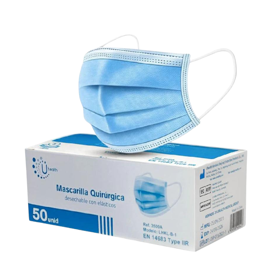 MASCARILLA AZUL PACK 10U 1