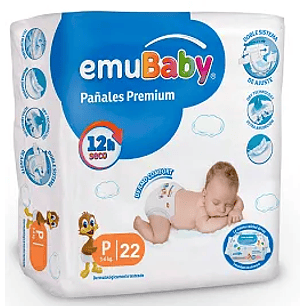 PAÑAL EMUBABY P (22U)