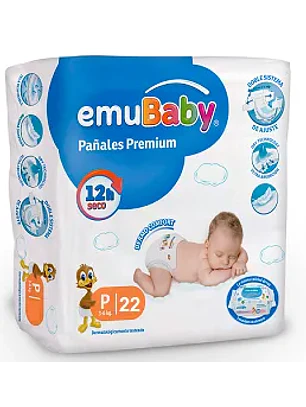 PAÑAL EMUBABY P (22U)