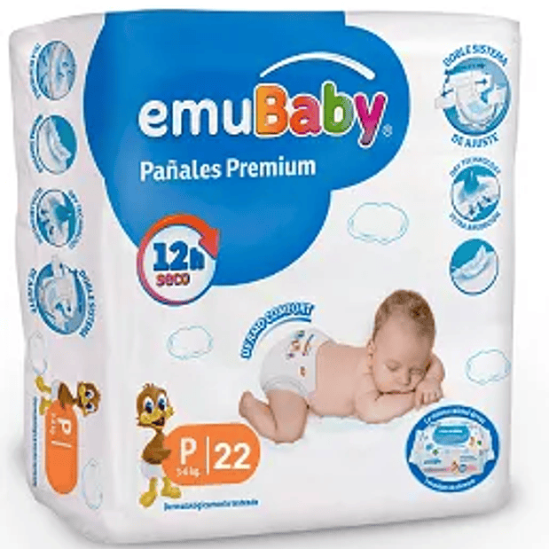 PAÑAL EMUBABY P (22U) 1