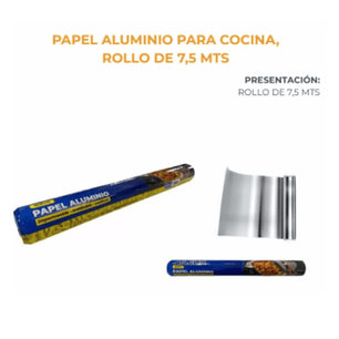 PAPEL ALUMINIO 30X7,5MTS AILEDA (100U)