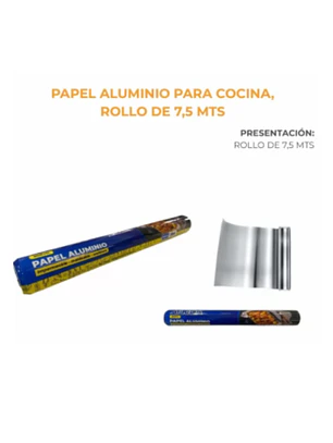 PAPEL ALUMINIO 30X7,5MTS AILEDA (100U)