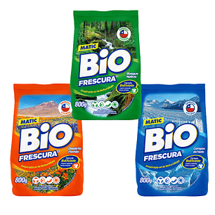 DETERGENTE POLVO BIOFRESCURA 800G (18U)