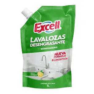 LAVALOZA C/ DESENGRASANTE EXCELL 1L (8U)