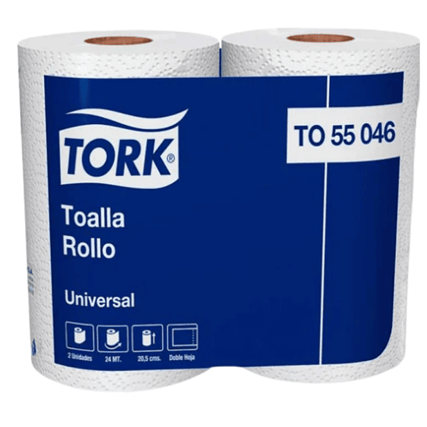 TOALLA DE PAPEL TORK 16 METROS (2U) PAQUETE 1