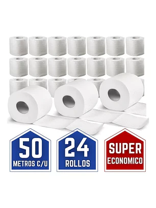 HIGIENICO PILUCHO H/S 50MTS 24 ROLLOS