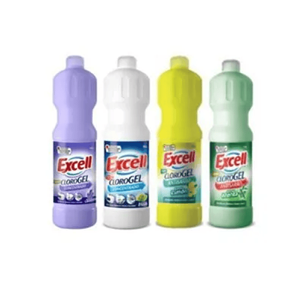 CLORO GEL EXCELL VARIEDADES 900CC (12U) 1