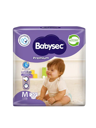 PAÑAL BABYSEC PREMIUM M (20U)