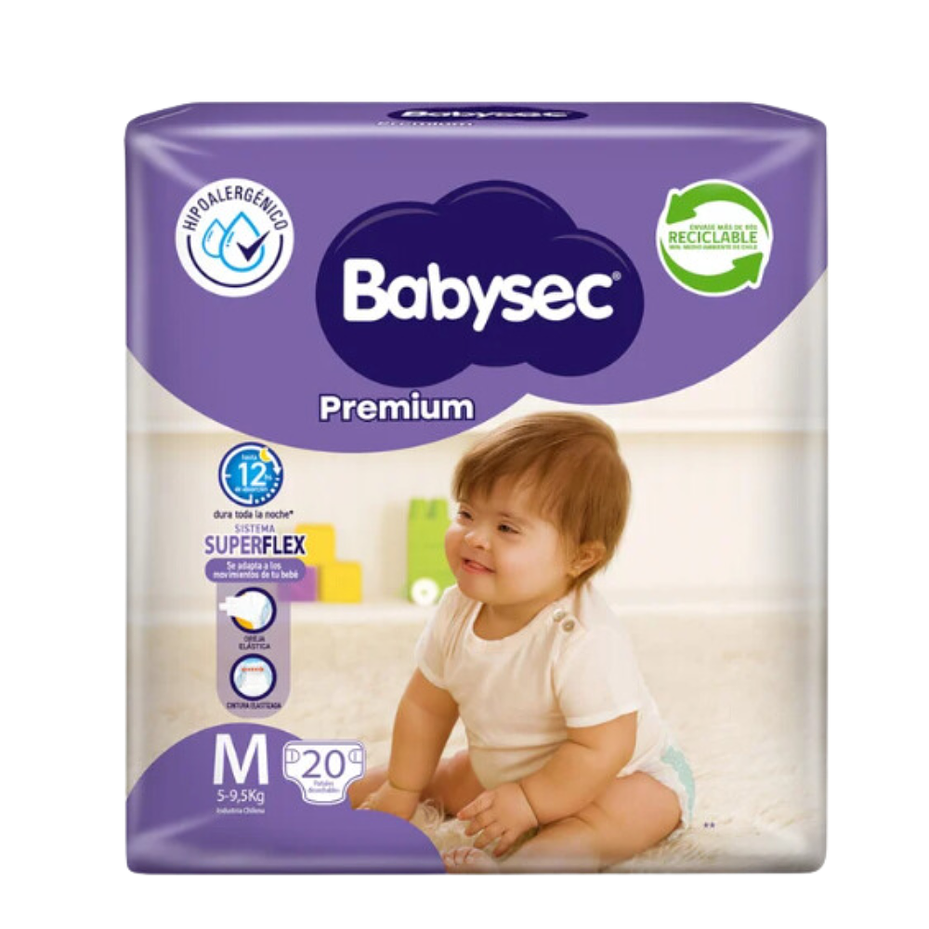 PAÑAL BABYSEC PREMIUM M (20U) 1