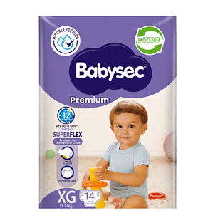 PAÑAL BABYSEC PREMIUM XG (14U)