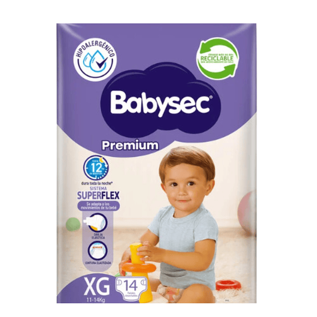 PAÑAL BABYSEC PREMIUM XG (14U) 1