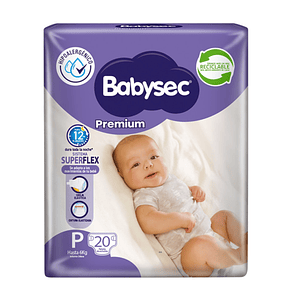 PAÑAL BABYSEC PREMIUM P (20U)
