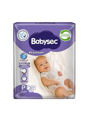 PAÑAL BABYSEC PREMIUM P (20U)