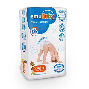 PAÑAL EMUBABY PAQUETE XXG (14U)