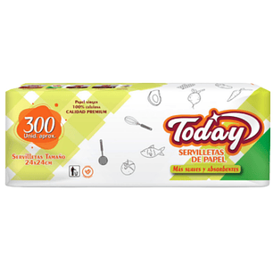 SERVILLETAS TODAY 300U (10U)