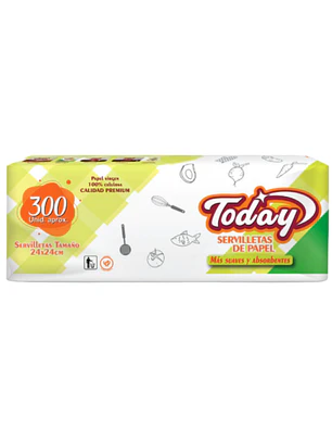 SERVILLETAS TODAY 300U (10U)