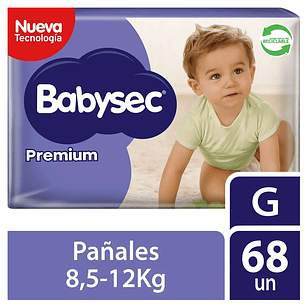 PAÑAL BABYSEC PREMIUM G x68