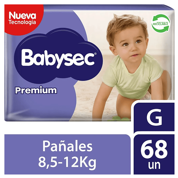 PAÑAL BABYSEC PREMIUM G x68 1