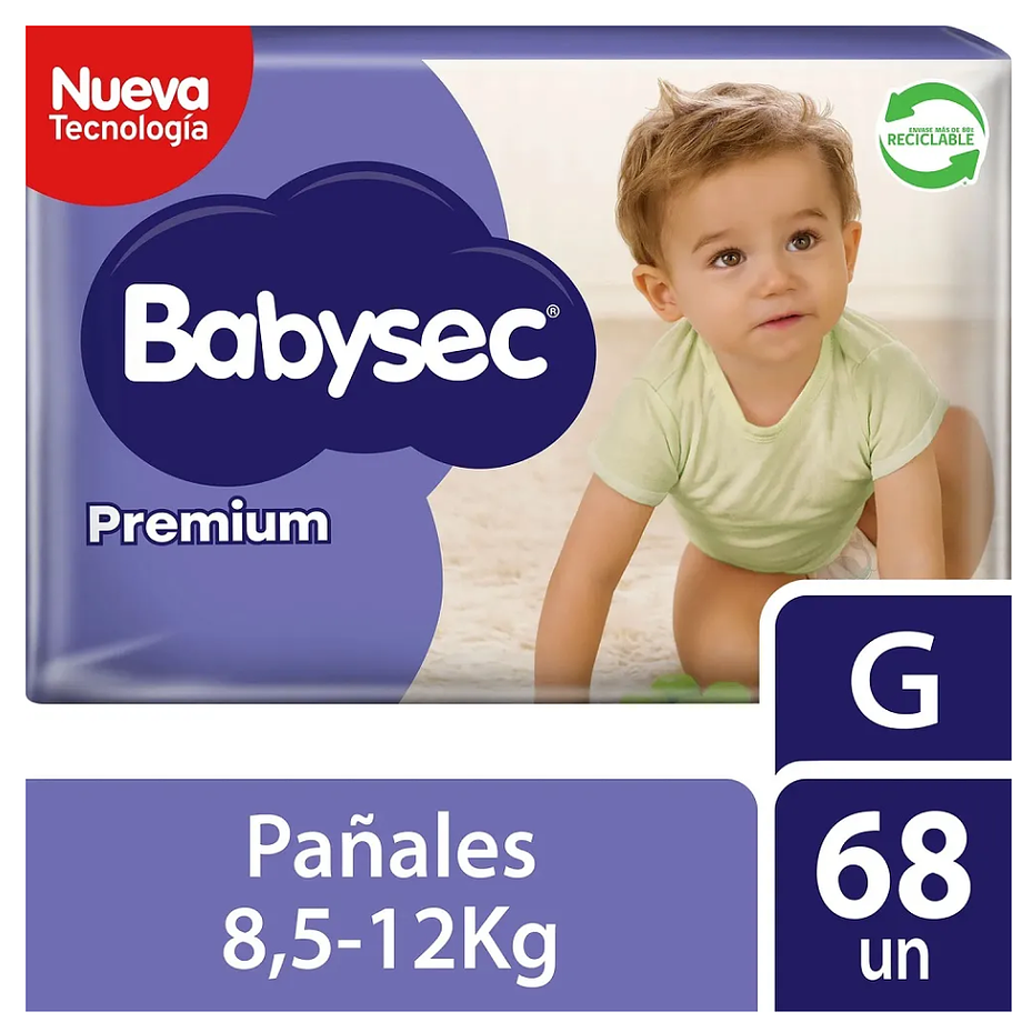 PAÑAL BABYSEC PREMIUM G x68 1