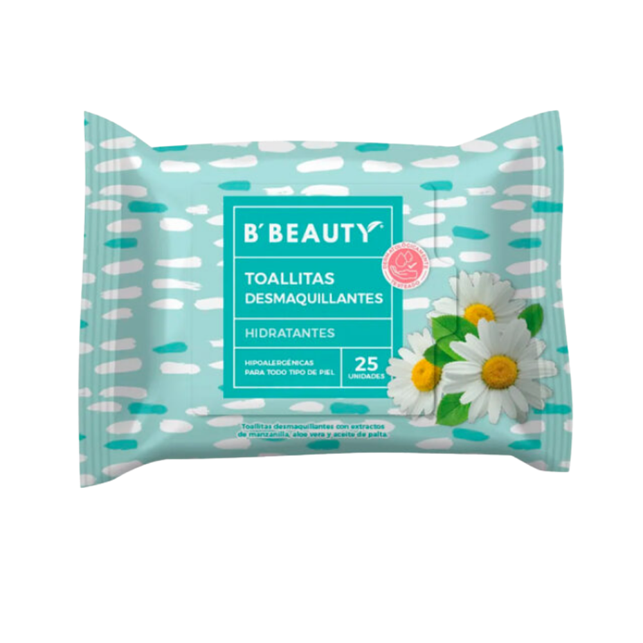 TOALLA DESMAQUILLANTE B BEUTY HIDRATACION VERDE (25U) 1