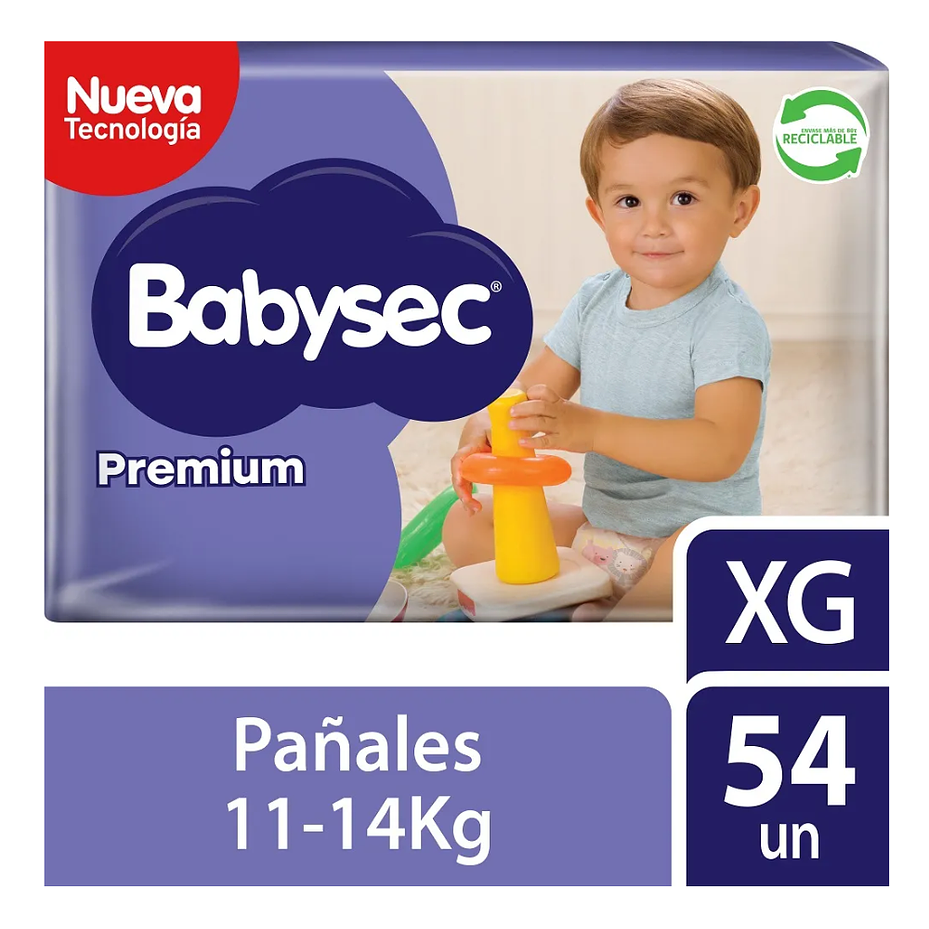 PAÑAL BABYSEC PREMIUM XG x54 1