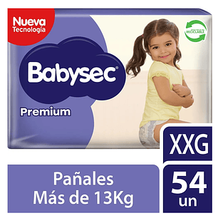 PAÑAL BABYSEC PREMIUM XXG x54