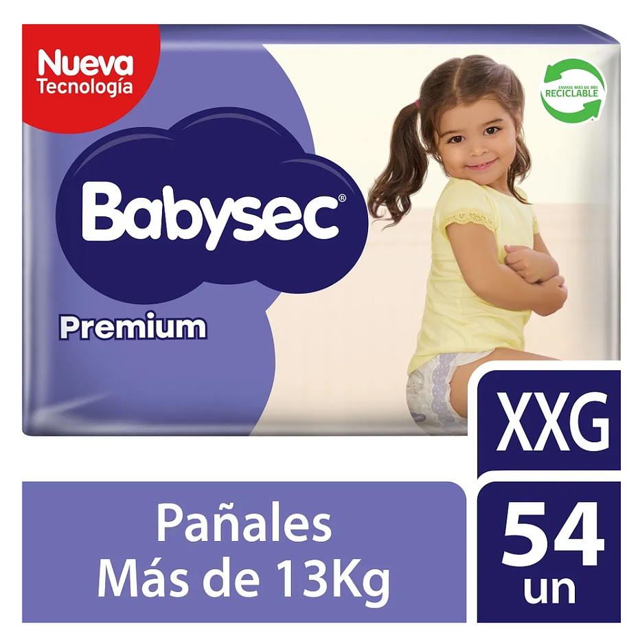 PAÑAL BABYSEC PREMIUM XXG x54 1