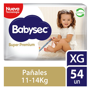 PAÑAL BABYSEC SUPER PREMIUM XG (54U)