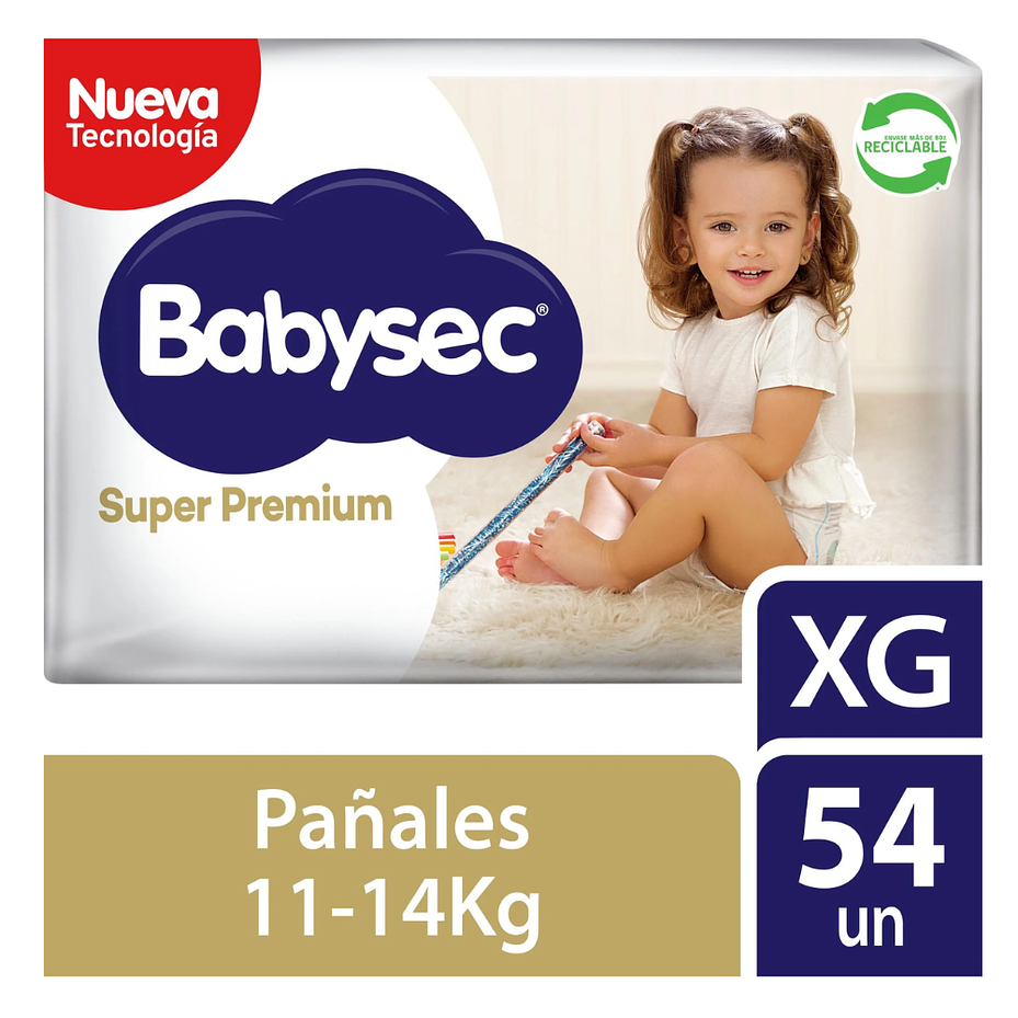 PAÑAL BABYSEC SUPER PREMIUM XG (54U) 1