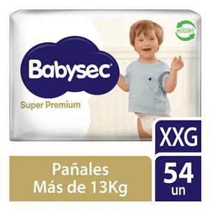 PAÑAL BABYSEC SUPER PREMIUM XXG (54U)